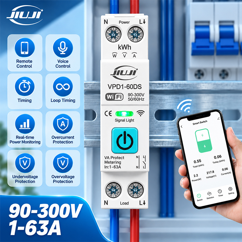 Din Rail Circuit Breaker - 스마트 WiFi DIN 레일 스위치 1P