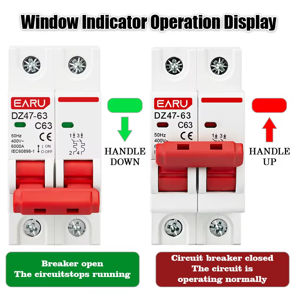 EARU DZ47 1P 2P 3P 4P 3A-63A A - Din Rail Circuit Breaker 리뷰 및 가격