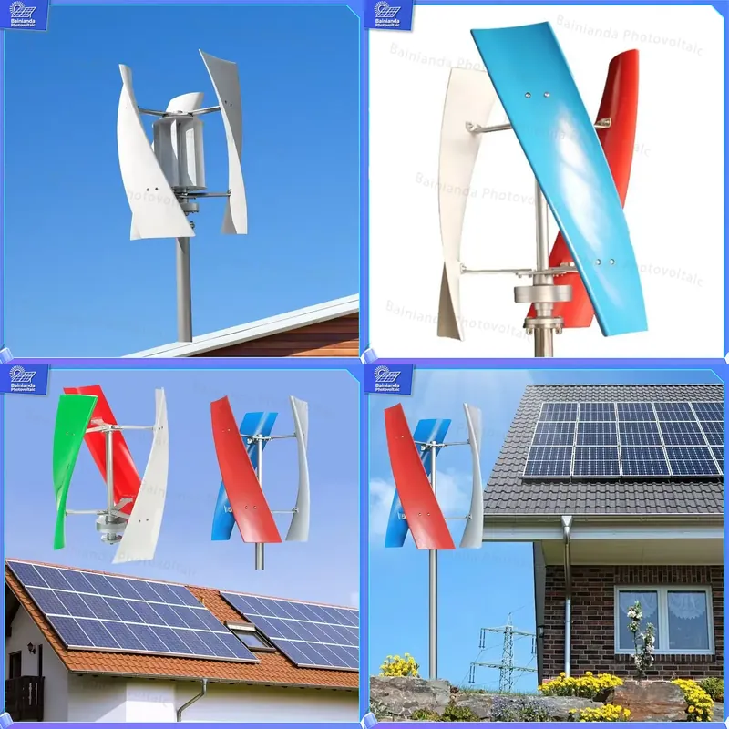 5KW 하이브리드 태양광 풍력 터빈 발전기 수직축 가정 - Wind Solar Hybrid Kit 리뷰 및 가격