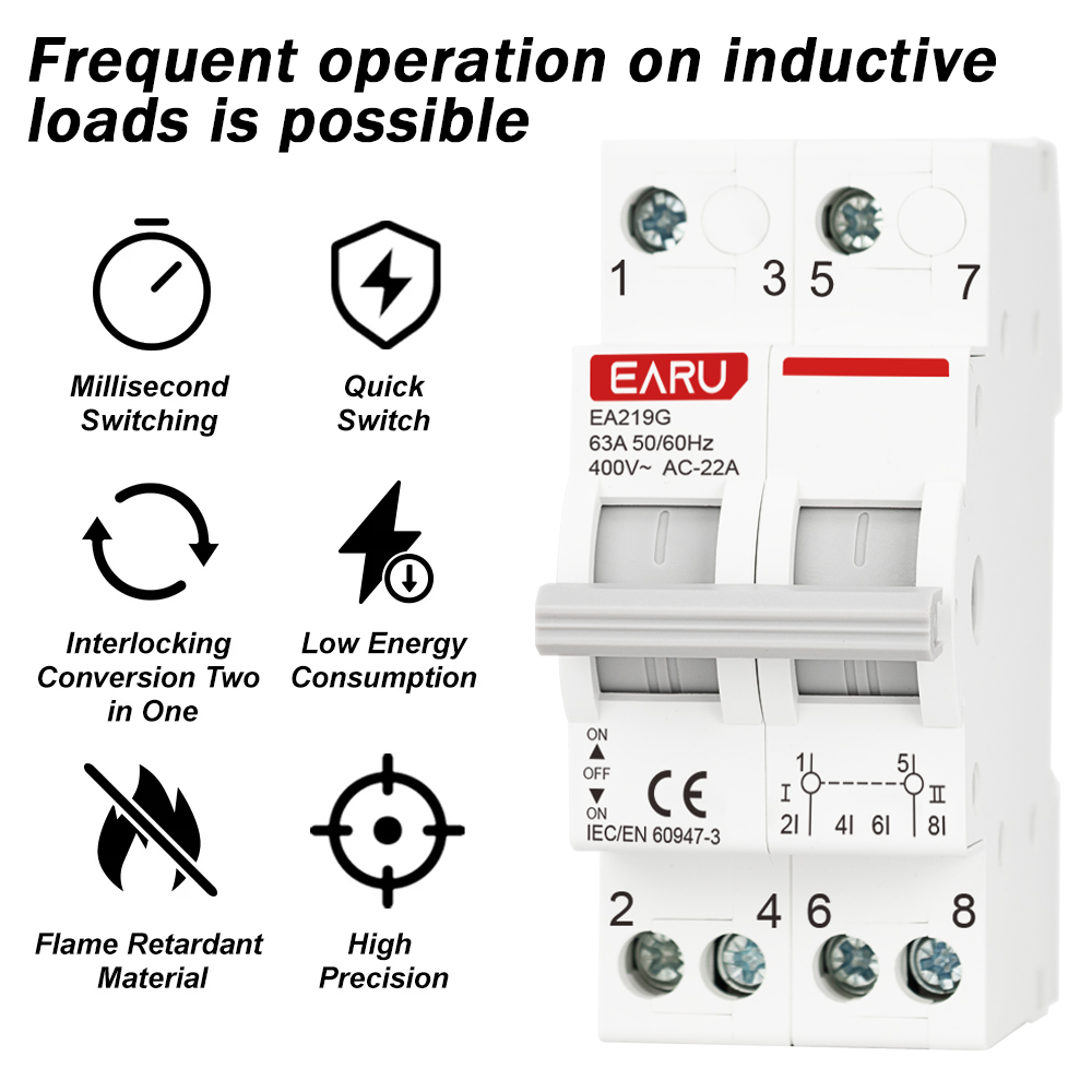 EARU 2P 40A 63A AC 400V DIN 레일 - Din Rail Circuit Breaker 리뷰 및 가격