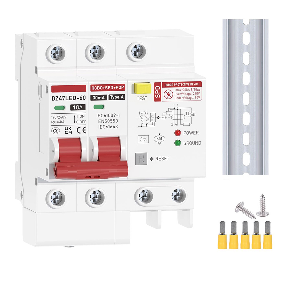 과부하 보호 잔류 전류 차단기 가정용 회로 보호 장착형 - Din Rail Circuit Breaker 리뷰 및 가격