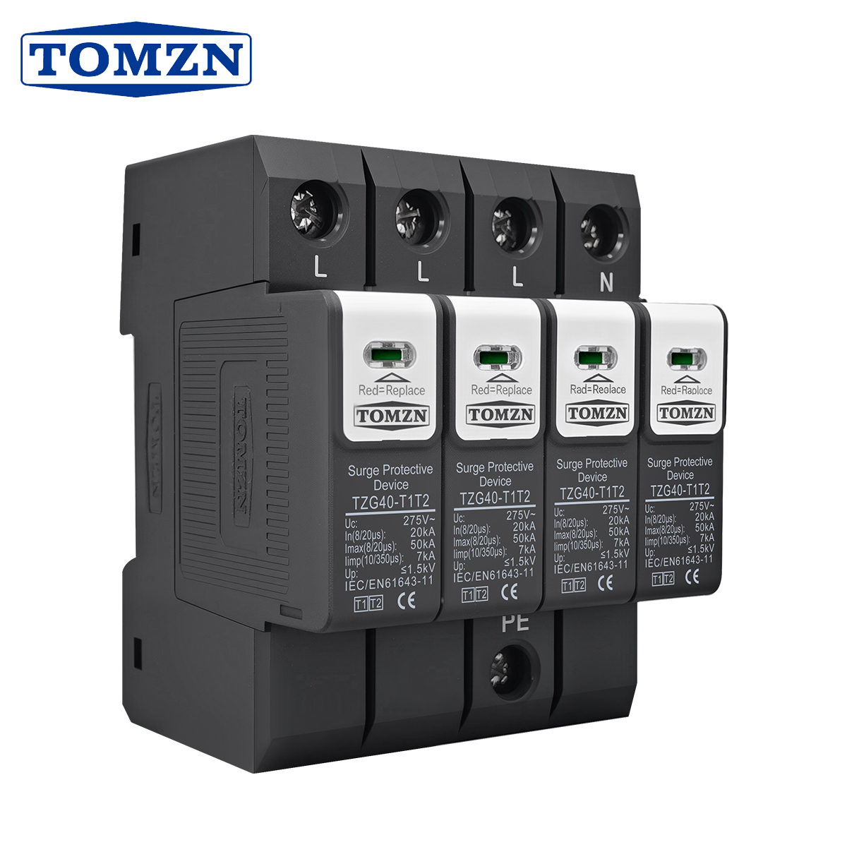 새로운 타입 T1 T2 2IN1 AC SPD 서지 보호 - Din Rail Circuit Breaker 리뷰 및 가격