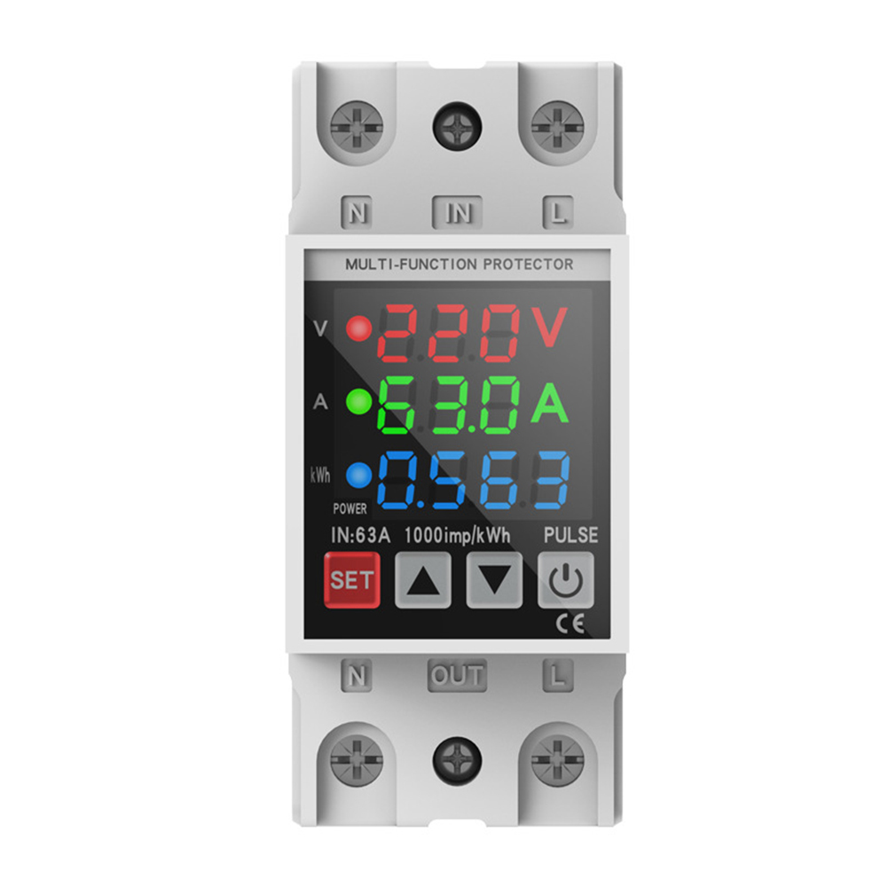 과전압 및 저전압 보호 기능이 있는 디지털 3 디스플레 - Din Rail Circuit Breaker 리뷰 및 가격