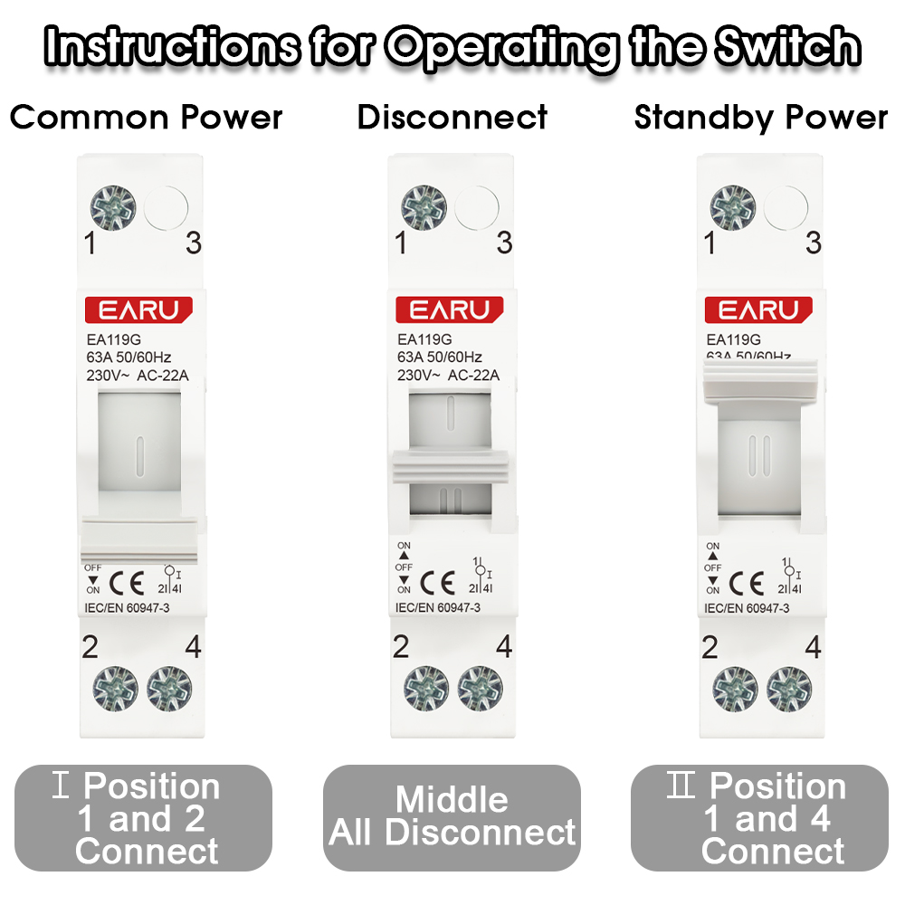 EARU 1P 40A 63A AC 230V DIN 레일 - Din Rail Circuit Breaker 리뷰 및 가격