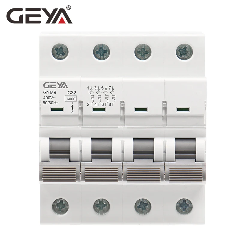 GEYA GYM9 4P MCB 6A-63A 6KA 차단 - Din Rail Circuit Breaker 리뷰 및 가격