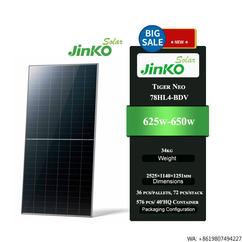 징코 타이거 네오 78HL4-BDV 625-650W N - Jinko Solar Panel N-Type 리뷰 및 가격